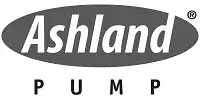 Ashland Pump logo with Ashland in bold white letters inside a black oval and PUMP in spaced black letters below.