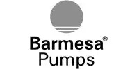 Barmesa Pumps logo featuring a solid circle with two horizontal lines underneath, and the company name below in bold text.