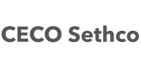 The image displays the text CECO Sethco in bold, gray letters on a white background.