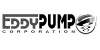 Eddy Pump Corporation logo in black and white, with stylized text and a circular graphic element on the right.