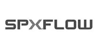 The image shows the SPX FLOW company logo in bold, uppercase letters with a modern, industrial font.