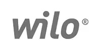 Wilo company logo in gray text with a registered trademark symbol on a white background.