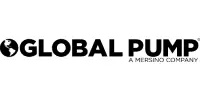 Global Pump logo with a stylized globe to the left of the company name and the tagline A Mersino Company underneath.