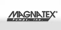 Magnetax Pumps, Inc. logo in black and white with bold text and a horizontal line separating the company name from the tagline.