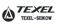 Black TEXEL logo with a stylized A inside a circle on the left, and the text TEXEL above TEXEL-SEIKOW on the right.