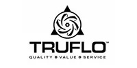 TRUFLO logo with a stylized impeller inside a triangle above the company name and the words Quality Value Service below.